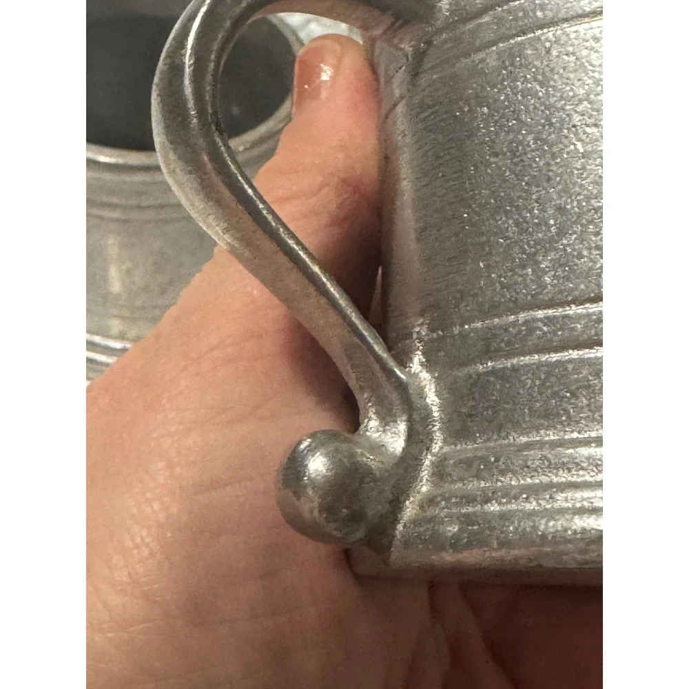 Vintage Pewter Mini Tankard‎ Mugs Set of 3 USA Metal Shot Cups Barware